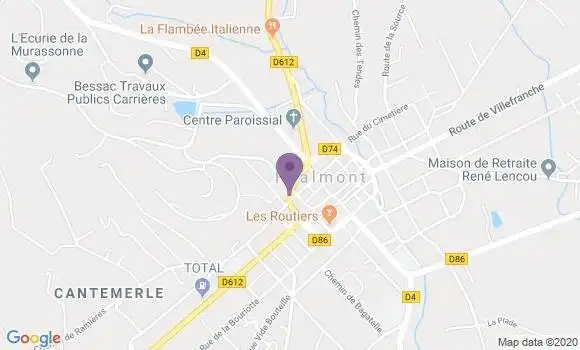 Localisation Caisse d