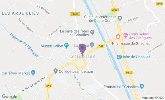 Localisation Caisse d