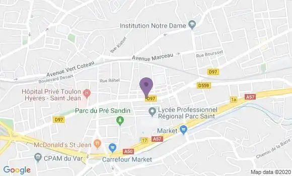 Localisation Caisse d