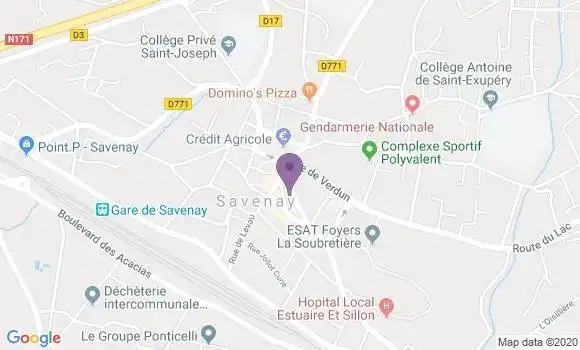 Localisation Société Générale Agence de Savenay
