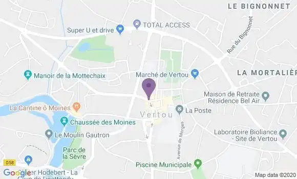 Localisation Société Générale Agence de Vertou