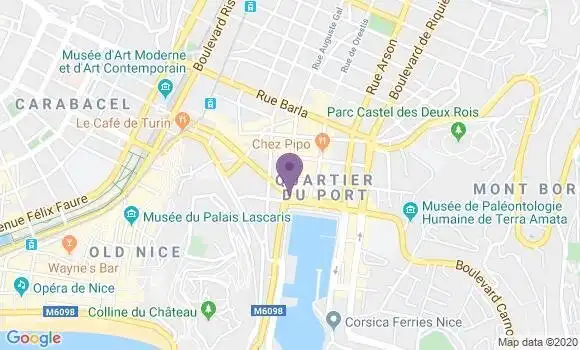 Localisation Société Générale Agence de Nice Le Port