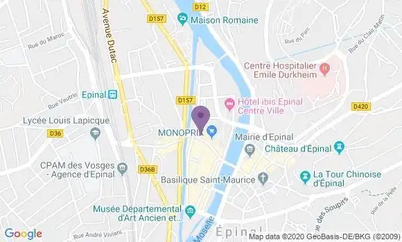 Localisation Caisse d