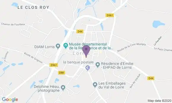 Localisation Société Générale Agence de Lorris
