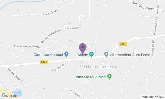 Localisation Société Générale Agence de Villemandeur