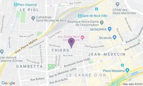 Localisation Société Générale Agence de Nice Musiciens