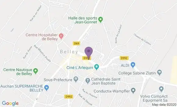 Localisation CIC Agence de Belley