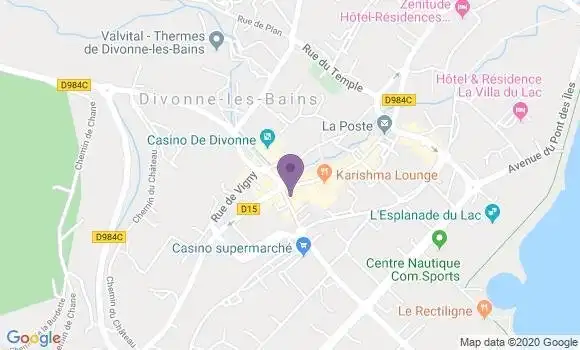 Localisation CIC Agence de Divonne les Bains