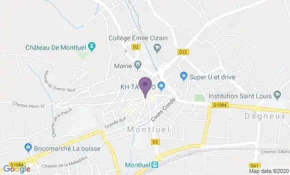 Localisation CIC Agence de Montluel