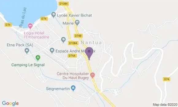 Localisation CIC Agence de Nantua