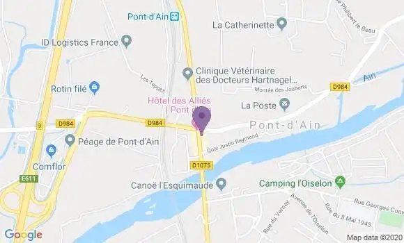 Localisation CIC Agence de Pont d