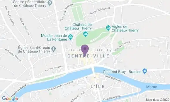 Localisation CIC Agence de Château Thierry