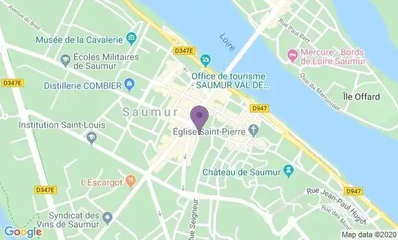 Localisation Société Générale Agence de Saumur