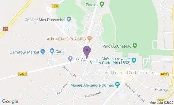 Localisation CIC Agence de Villers Cotterets
