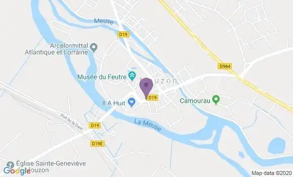 Localisation CIC Agence de Mouzon
