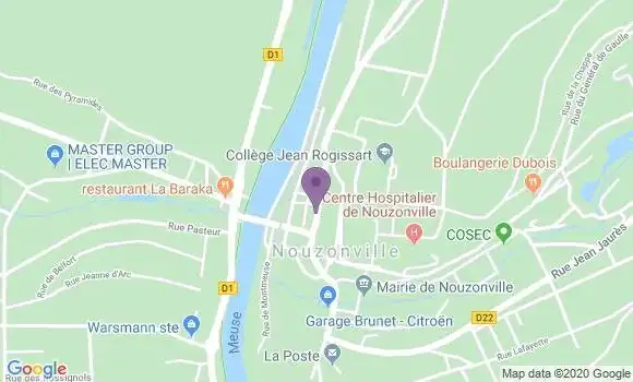 Localisation CIC Agence de Nouzonville