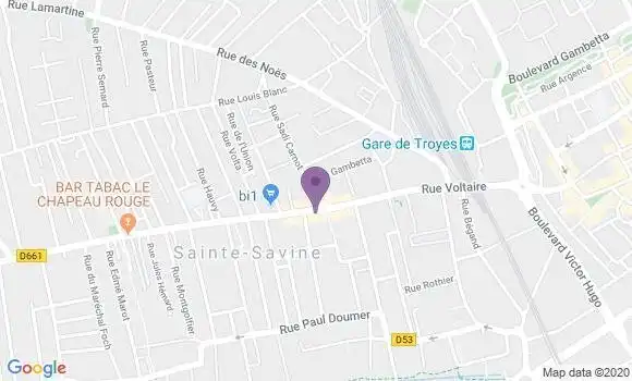 Localisation CIC Agence de Sainte Savine