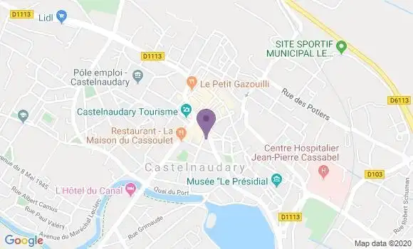 Localisation CIC Agence de Castelnaudary