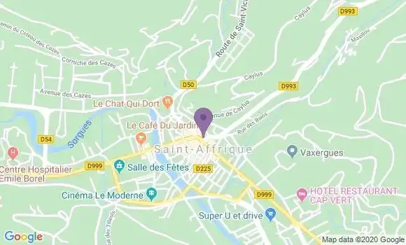 Localisation CIC Agence de Saint Affrique