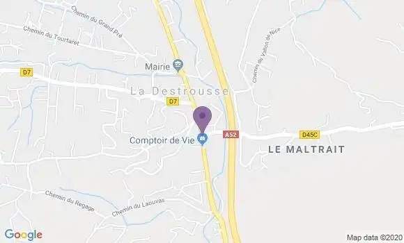 Localisation CIC Agence de La Destrousse