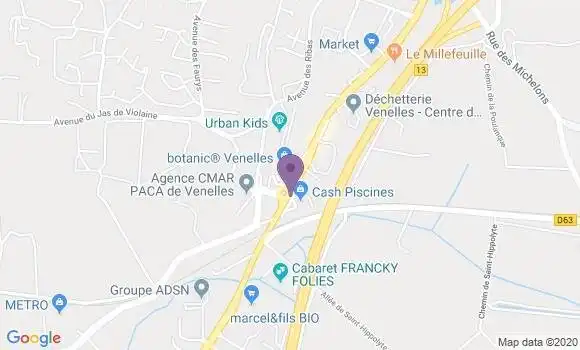 Localisation CIC Agence de Venelles