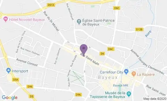 Localisation CIC Agence de Bayeux