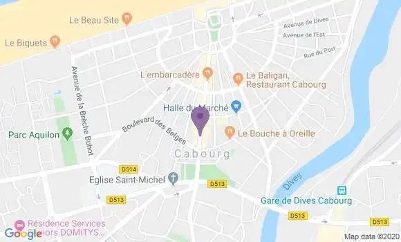 Localisation CIC Agence de Cabourg