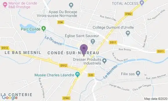 Localisation CIC Agence de Condé sur Noireau