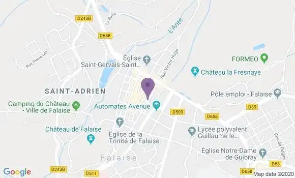 Localisation CIC Agence de Falaise