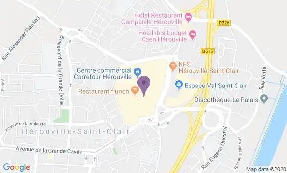 Localisation CIC Agence de Hérouville Saint Clair