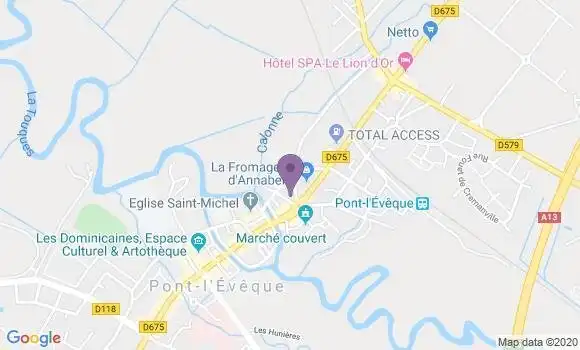 Localisation CIC Agence de Pont l