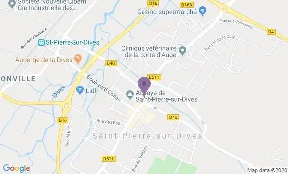 Localisation CIC Agence de Saint Pierre sur Dives