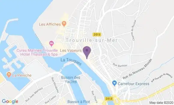 Localisation CIC Agence de Trouville sur Mer