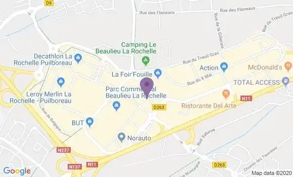 Localisation CIC Agence de Puilboreau la Rochelle Beaulieu