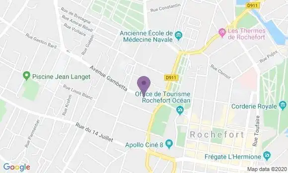 Localisation CIC Agence de Rochefort sur Mer