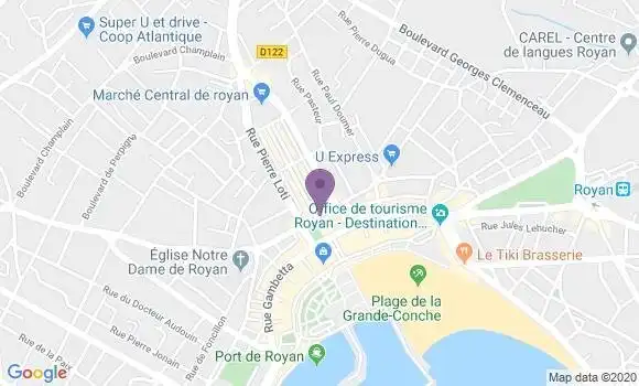 Localisation CIC Agence de Royan