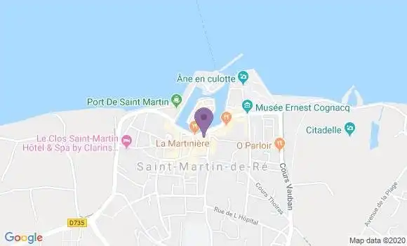 Localisation CIC Agence de Saint Martin de Ré