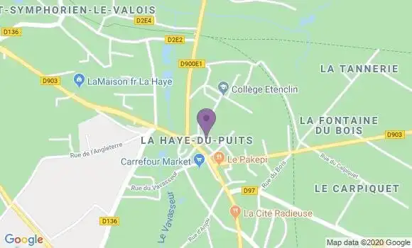 Localisation Société Générale Agence de La Haye du Puits