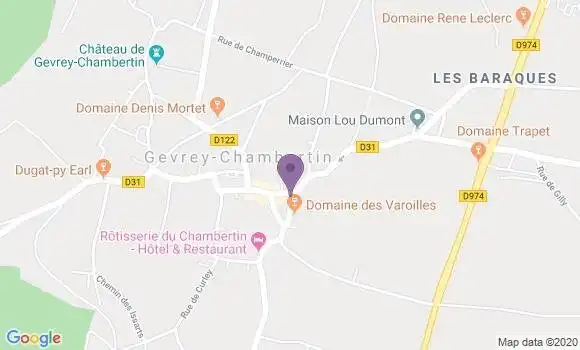 Localisation CIC Agence de Gevrey Chambertin