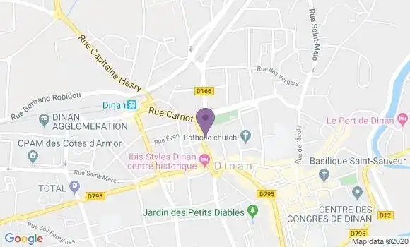 Localisation CIC Agence de Dinan
