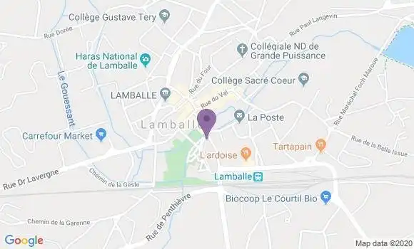 Localisation CIC Agence de Lamballe