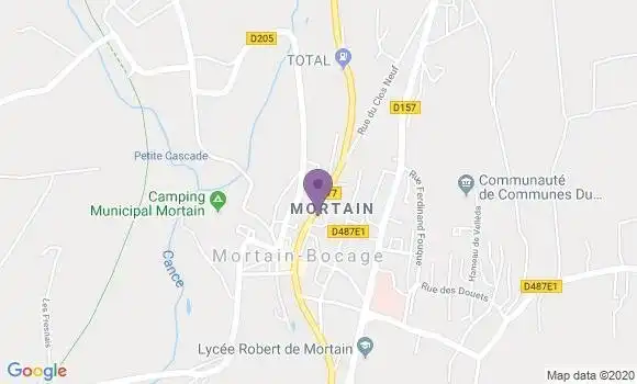 Localisation Société Générale Agence de Mortain