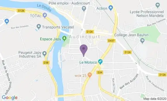 Localisation CIC Agence d