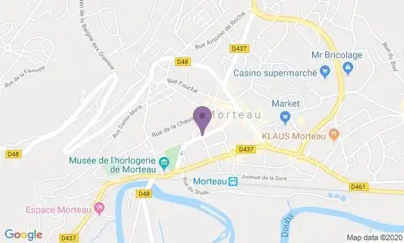 Localisation CIC Agence de Morteau