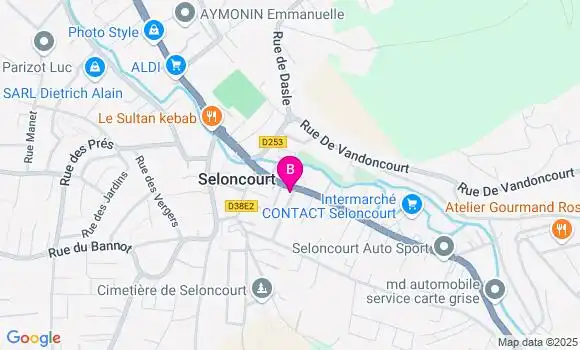 Localisation CIC Agence de Seloncourt