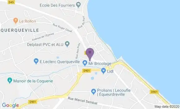Localisation Société Générale Agence de Querqueville