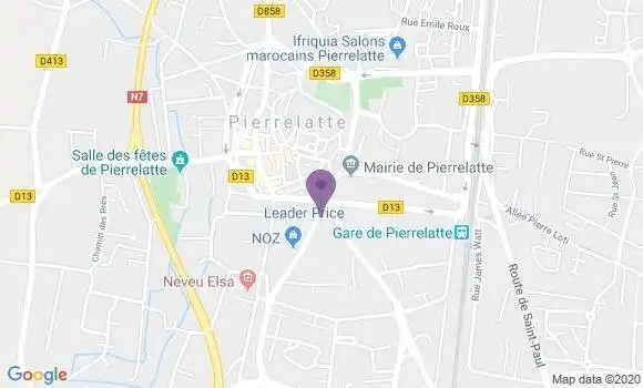 Localisation CIC Agence de Pierrelatte