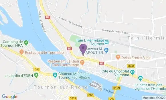 Localisation CIC Agence de Tain l