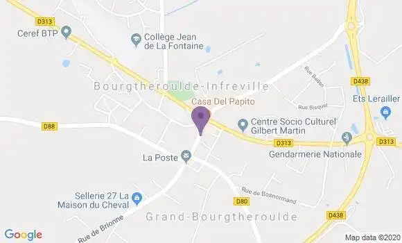 Localisation CIC Agence de Bourgtheroulde