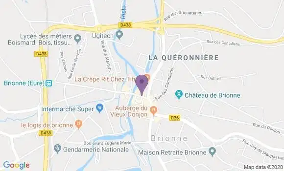 Localisation CIC Agence de Brionne